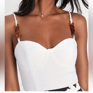 Lulus Bustier Crop Top